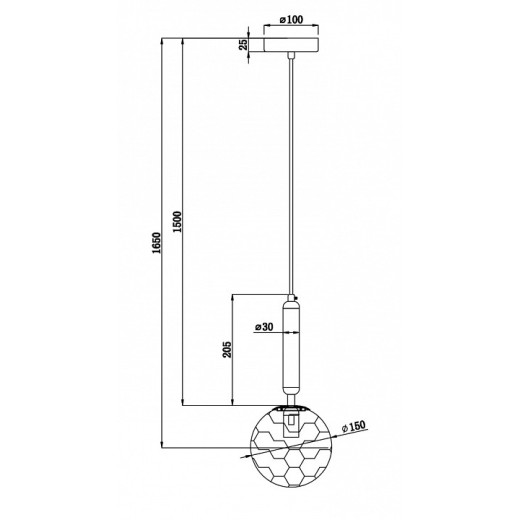 Подвесной светильник Freya Zelda FR5122PL-01BS