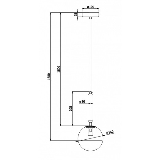 Подвесной светильник Freya Zelda FR5124PL-01BS