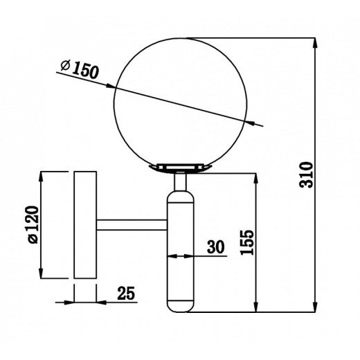 Бра Freya Zelda FR5124WL-01BS
