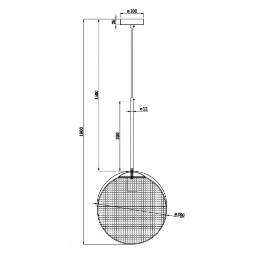 Подвесной светильник Freya Joyce FR5127PL-01BS