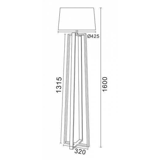 Торшер Freya Nubi FR5134-FL-01-BG