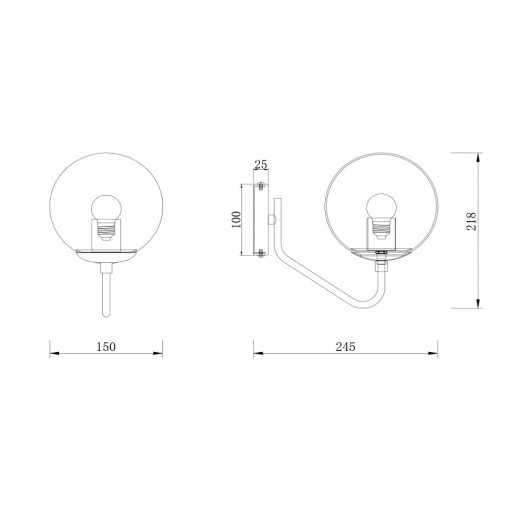 Бра Freya Moricio FR5140WL-01GB