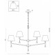 Подвесная люстра Freya Rosemary FR5190PL-12BS