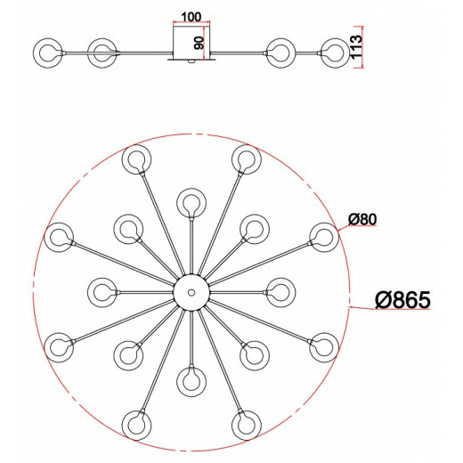 Потолочная люстра Freya Celebrity FR5242CL-16BS1