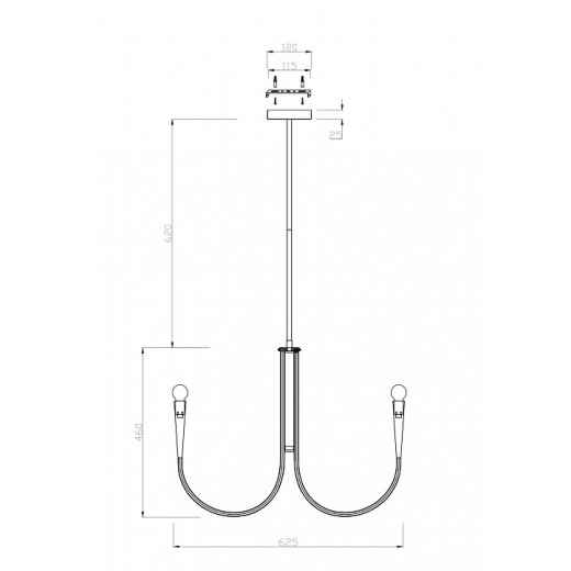 Люстра на штанге Freya Branches FR5253PL-06N