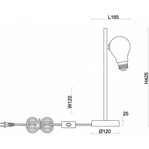 Настольная лампа декоративная Freya Evidence FR5372TL-01BS