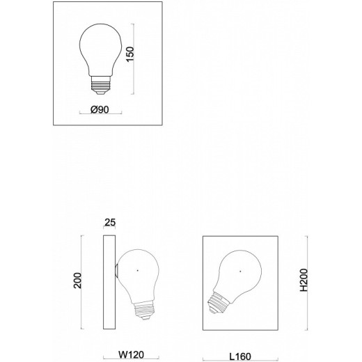 Бра Freya Evidence FR5372WL-01BS