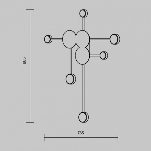 Накладной светильник Freya Wonder FR5440WL-L17B