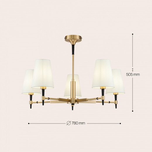 Люстра на штанге Maytoni Zaragoza H001CL-05BS