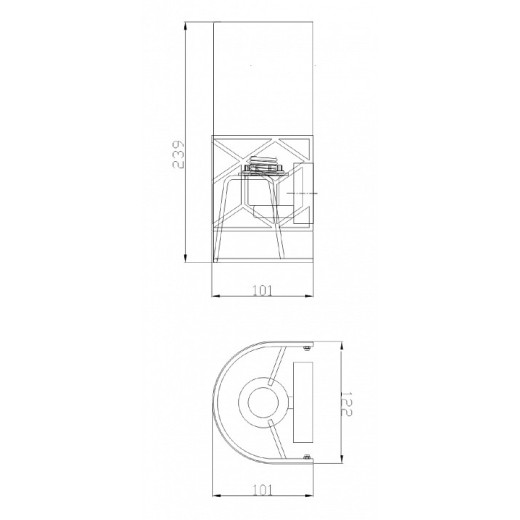 Накладной светильник Maytoni Messina H223-WL-01-G