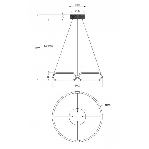 Подвесной светильник Maytoni Chain MOD017PL-L50N