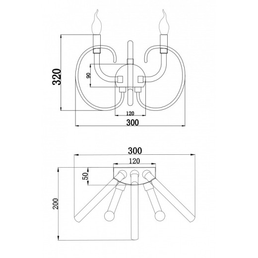 Бра Maytoni Atlanta MOD051WL-02TR