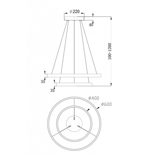 Подвесной светильник Maytoni Rim MOD058PL-L55W4K