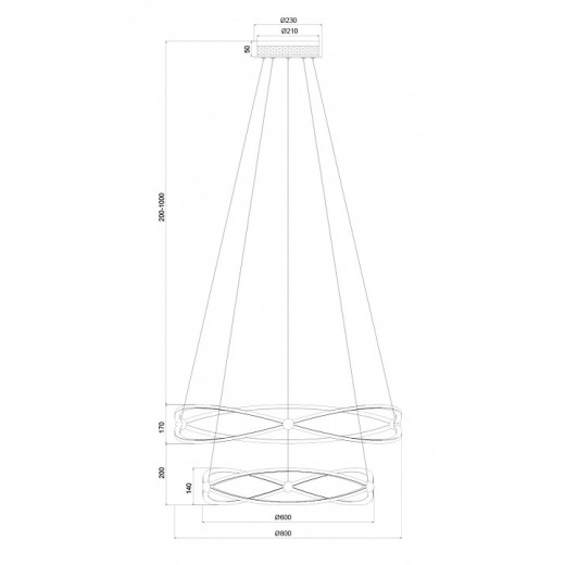 Подвесной светильник Maytoni Weave MOD062PL-L103CH3K