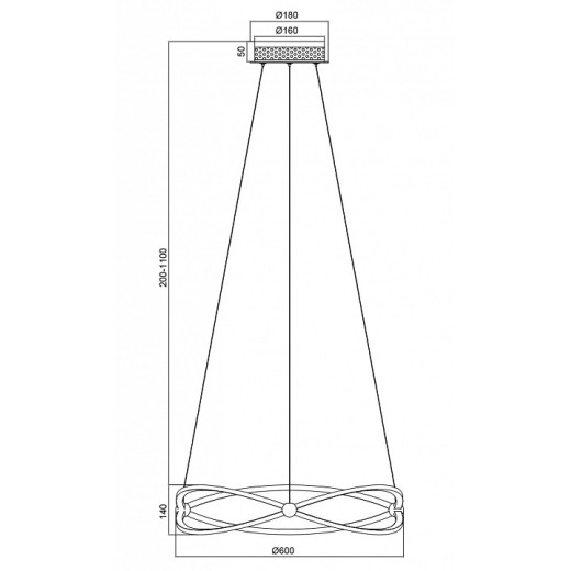 Подвесной светильник Maytoni Weave MOD062PL-L45CH3K