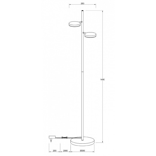 Торшер Maytoni Fad MOD070FL-L12B3K