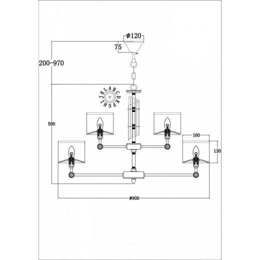 Подвесная люстра Maytoni Alloro MOD088PL-15BS