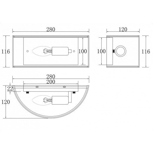 Накладной светильник Maytoni Ripple MOD096WL-01CH