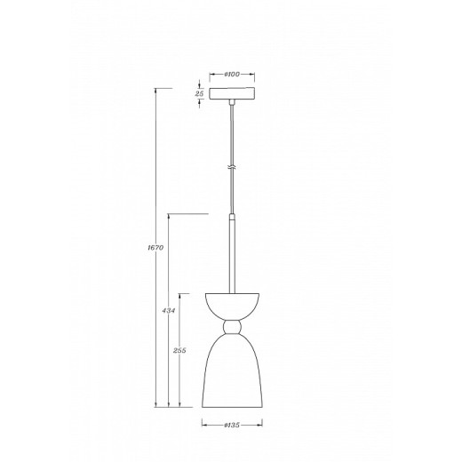 Подвесной светильник Maytoni Cloches MOD113PL-01W