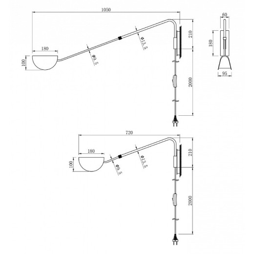Бра Maytoni Mollis MOD126WL-01B1