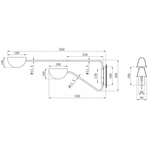 Бра Maytoni Mollis MOD126WL-02B