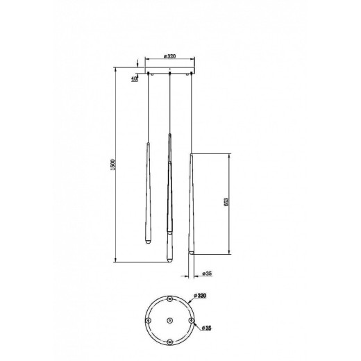 Подвесной светильник Maytoni Halo MOD132PL-L30BSK