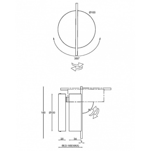 Бра Maytoni Nuance MOD180WL-L4B3K1
