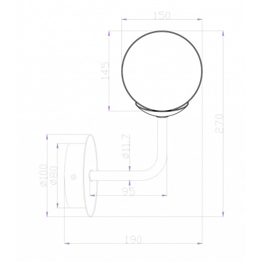 Бра Maytoni Erich MOD221-WL-01-G
