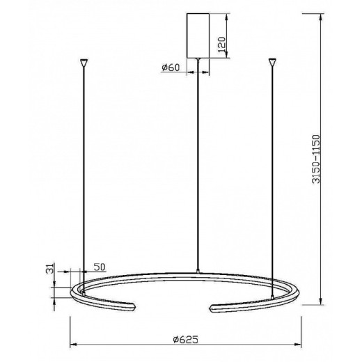 Подвесной светильник Maytoni Motion MOD276PL-L20W3K