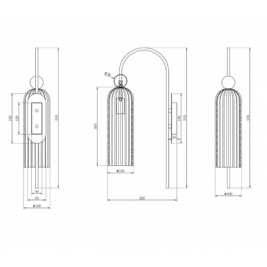 Бра Maytoni Antic MOD302WL-01CG