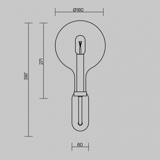 Бра Maytoni Status MOD333WL-01BS