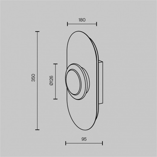 Накладной светильник Maytoni Pharao MOD361WL-L20BS3K