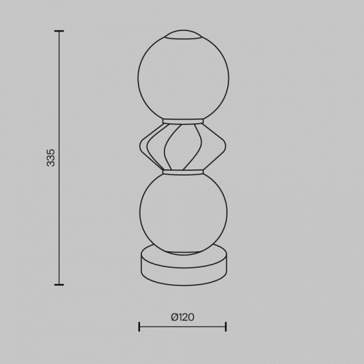 Настольная лампа декоративная Maytoni Brosche MOD362TL-L10GR3K