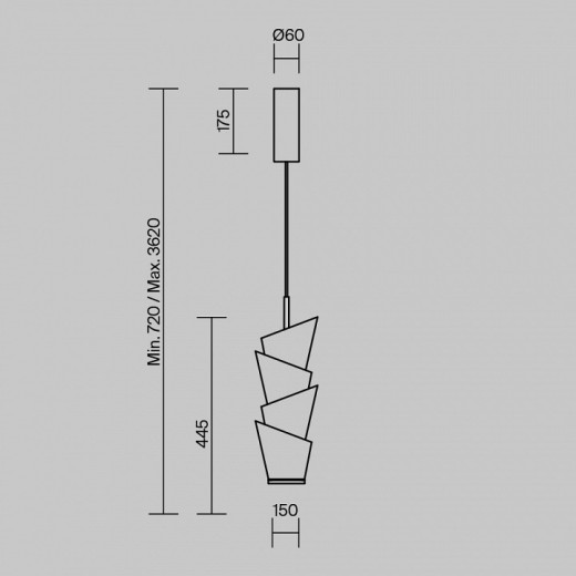 Подвесной светильник Maytoni Seoul MOD374PL-L28W3K