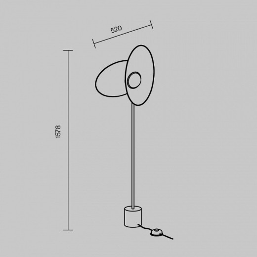 Торшер Maytoni Evolution MOD396FL-L10W3K