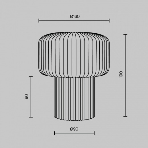 Настольная лампа декоративная Maytoni Omaggio MOD404TL-01BG