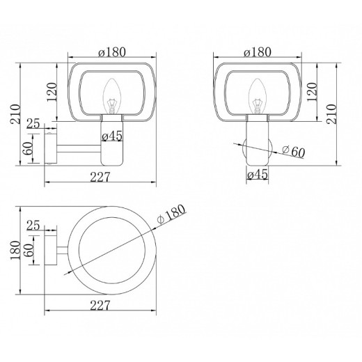 Бра Maytoni Vision MOD411WL-01G