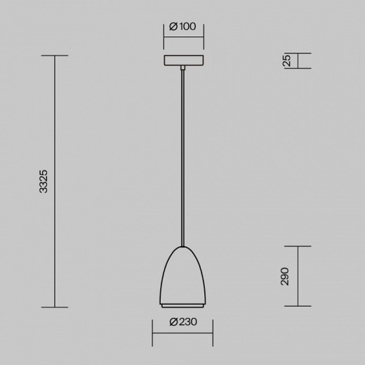 Подвесной светильник Maytoni Pilastro MOD430PL-01CM