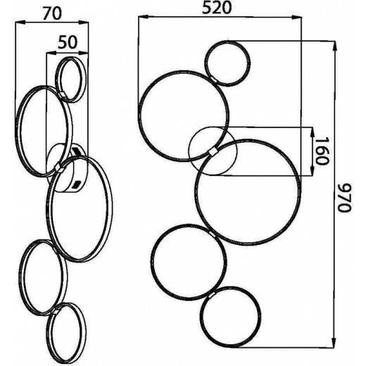 Потолочная люстра Maytoni Halo MOD448CL-L40WK