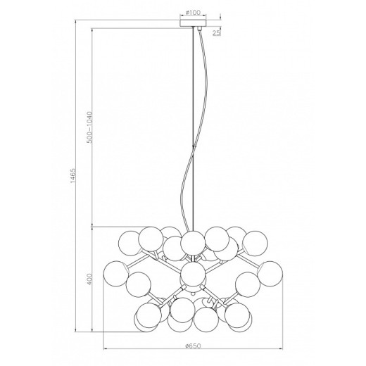 Подвесная люстра Maytoni Dallas MOD545PL-24G