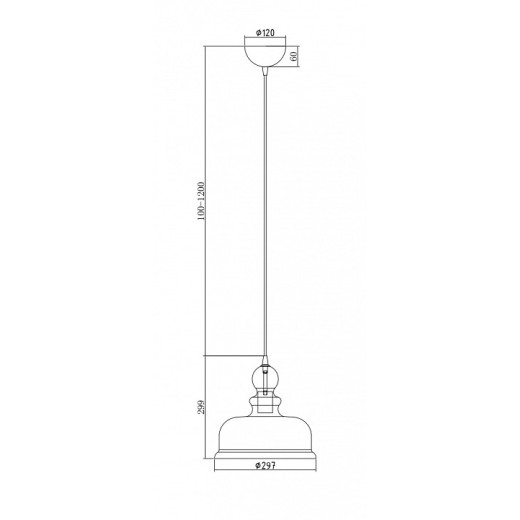 Подвесной светильник Maytoni Tone P001PL-01BZ