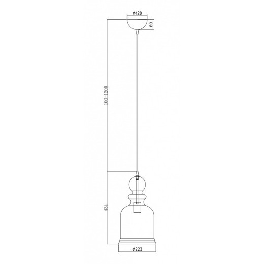 Подвесной светильник Maytoni Tone P002PL-01BZ