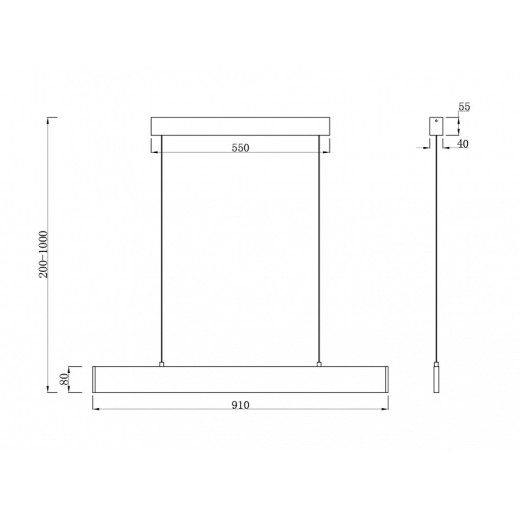 Подвесной светильник Maytoni Step P010PL-L23G4K