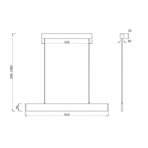 Подвесной светильник Maytoni Step P010PL-L23W