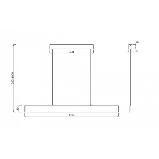 Подвесной светильник Maytoni Step P010PL-L30B