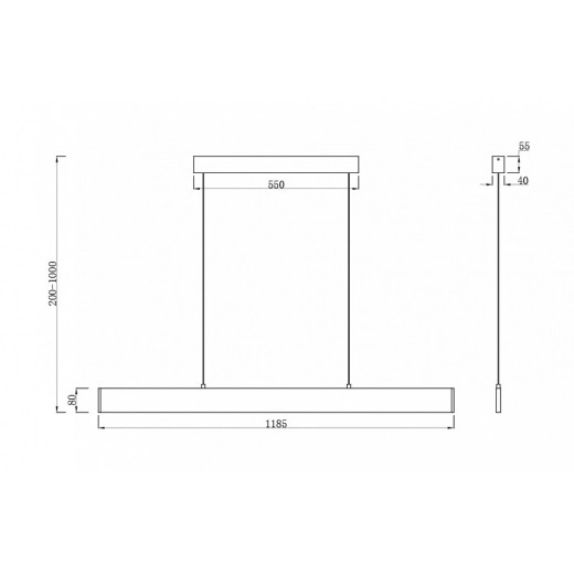 Подвесной светильник Maytoni Step P010PL-L30W4K