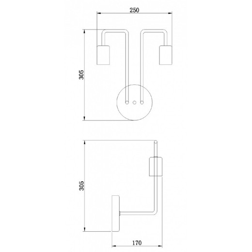 Бра Maytoni Gilbert T532WL-02B