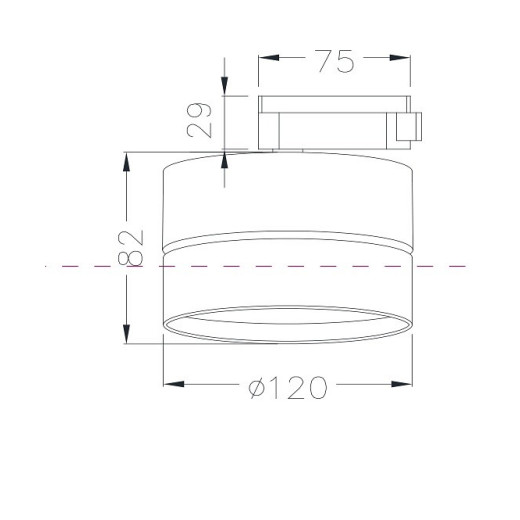 Накладной светильник Maytoni ONDA TR007-1-18W3K-W
