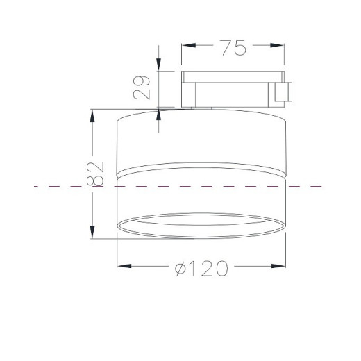 Накладной светильник Maytoni ONDA TR007-1-18W3K-W4K