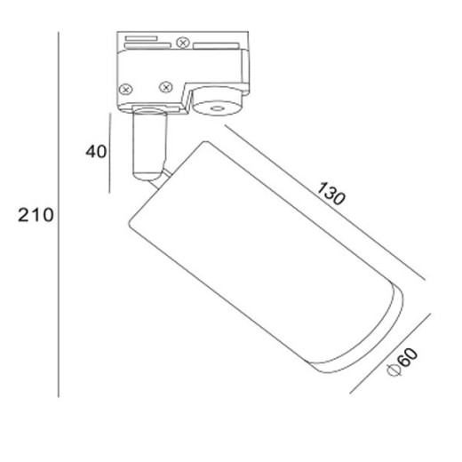Светильник на штанге Maytoni Focus Design TR011-1-GU10-B